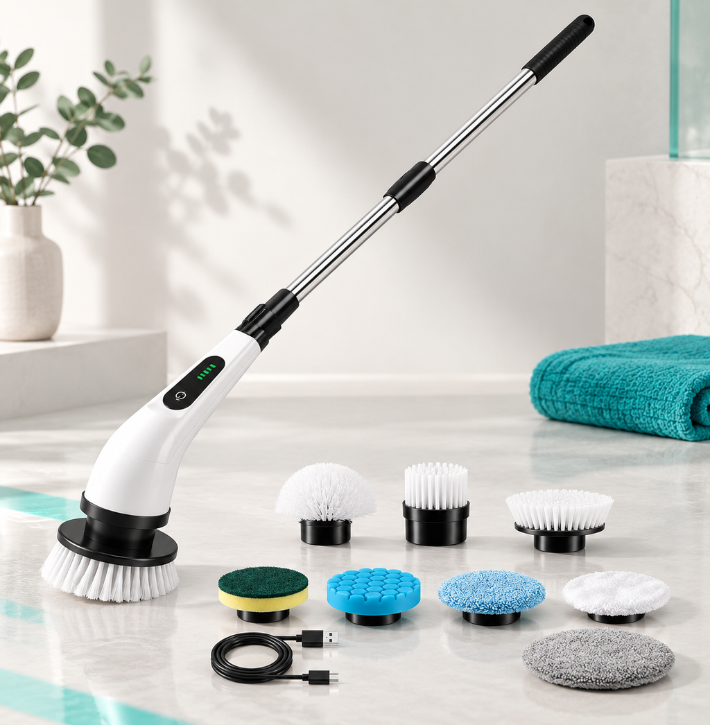 Twirza con mango telescópico extendido